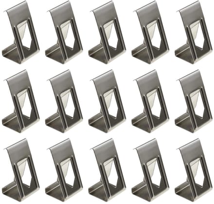Dailygoods- Glasplaat Clips 50 Stuks - Bedclips - 3D-Printer - Metaal