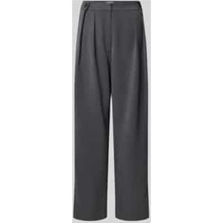 Stoffen broek met wijde pijpen en sierknopen