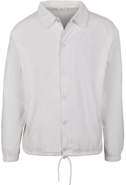 Build your Brand Coach Jacket BY128 - White - S