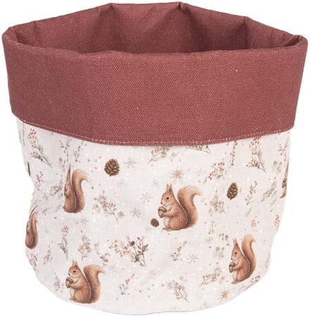 Clayre & Eef Broodmand Ø 15x16 cm Beige Katoen