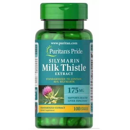 Puritan's Pride - Chardon-Marie Standardisé 175 mg (Silymarine), 100 Capsules