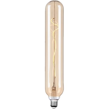 Lucande LED-buislamp, E27 4W, Ø 6 cm, amber, 2700K