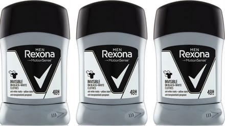 Rexona Deo Stick Men Invisible on Black and White - Voordeelverpakking 3 x 50 ml