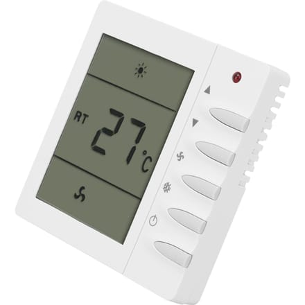 AC220V Centrale Airconditioning Ventilator LCD Thermostaat Airconditioning Temperatuurregelaar white