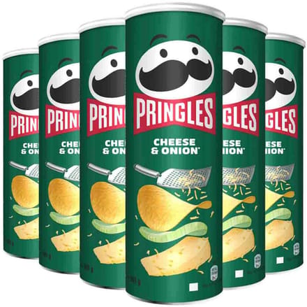 Pringles Cheese & Onion - 6 stuks - 165 gram