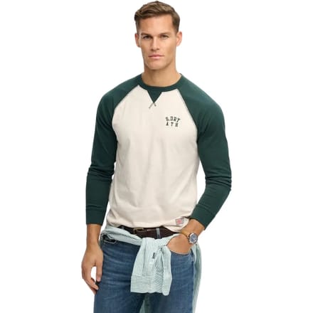 Superdry - Vintage Athletic Baseball Top - Heren - Tops