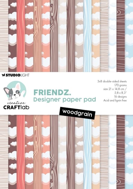 Paperpad Woodgrain - Friendz nr. 241