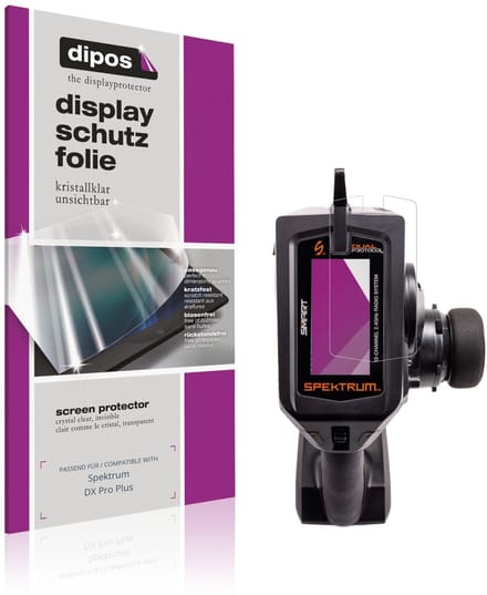 dipos – 2x Beschermfolie geschikt voor Spektrum DX Pro Plus | Krasbestendige & heldere Screenprotector Ultra-Thin