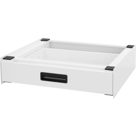 Tussenbouwframe voor wasmachine Aansluitframe met lade 60,5x54 cm in wit ML-Design