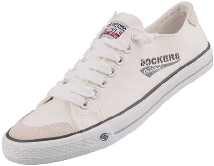 Dockers by Gerli heren sneaker canvas wit