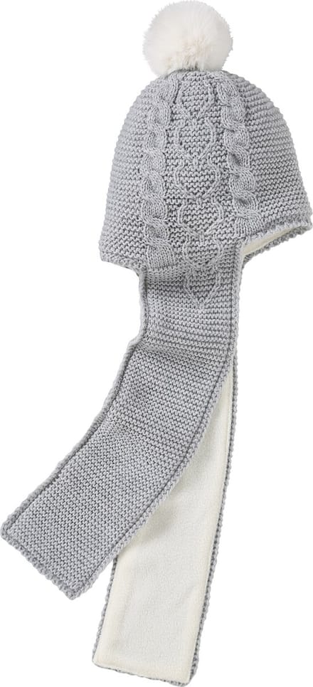 Vertbaudet 2-in-1 babymutsje/-sjaaltje met kabels en hartjes