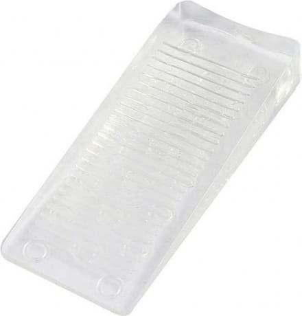 Hofftech Deurstopper / Deurwig Rubber 16 mm. Transparant (10 Stuks)