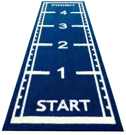 ForzaFit Sprinttrack kunstgras - Indoor/Outdoor - 5 x 1 meter - Blauw - 25 mm