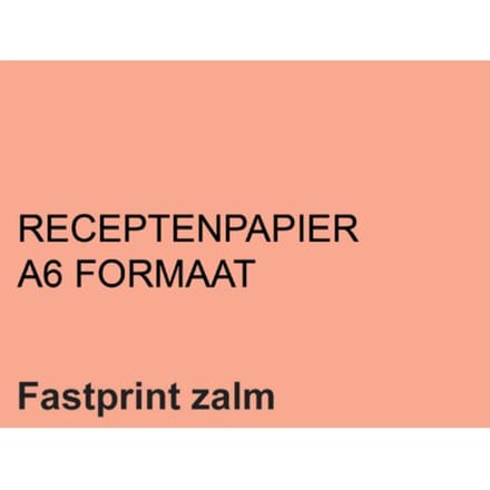 Receptpapier fastprint a6 80gr zalm 2000 vel