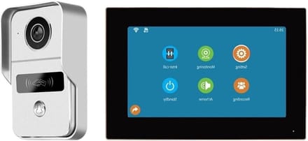 Videodeurbel - Deurtelefoon Intercom - Veiligheid Thuis - 1080P H.264 Compressie - 10 x 10 x 10 mm - Zwart