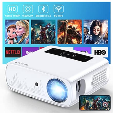 Native 1080P Projector met Wifi en Bluetooth - 300 Inch Full HD Filmprojector