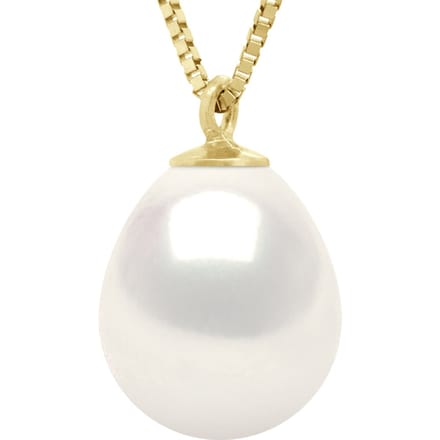 Ketting Echte Cultiveerde Zoetwater Parel Peer 9-10 mm