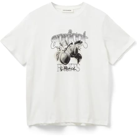 Perzikkleurig bedrukte t-shirt voor dames Sofie Schnoor Zena