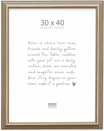 Deknudt Frames fotolijst S221F3 - bruin met naturel accent - 30x40 cm