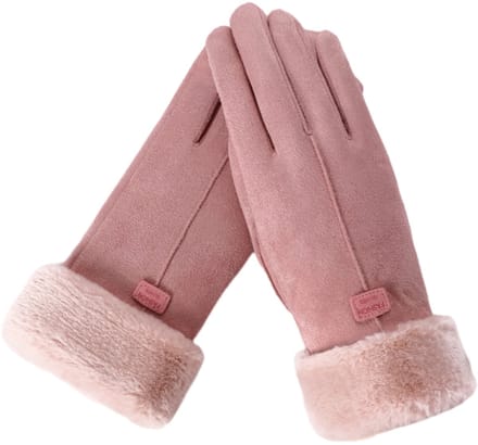 longziming -Dames Winterhandschoenen – Zachte Warme Touchscreen Handschoenen – Winddicht Fleece Design – Elastisch & Comfortabel – Roze