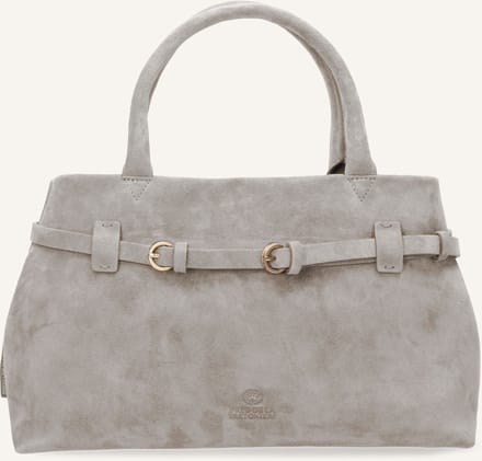 Fred De La Bretoniere Mae Medium Handtas Dames - Leer - Beige