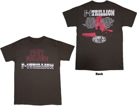 Post Malone - F-1 Trillion Heren T-shirt - L - Grijs