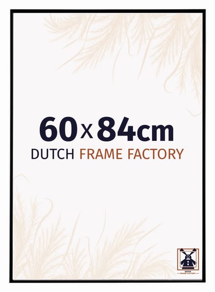 Fotolijst 60x84 cm - Kunststof - Zwart Mat - Easy