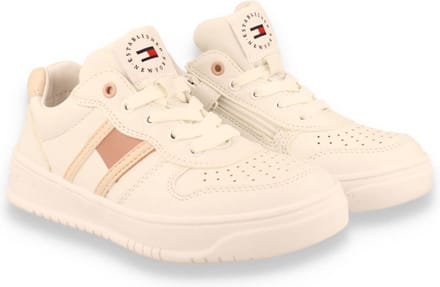 Tommy Hilfiger Low Cut Lace-Up Sneaker, voor meisje, Wit, Sneakers, maat: 39