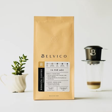 Belvico - Vietnamese koffie - Robusta Classic gemalen 250gr - Authentieke Vietnamese koffie