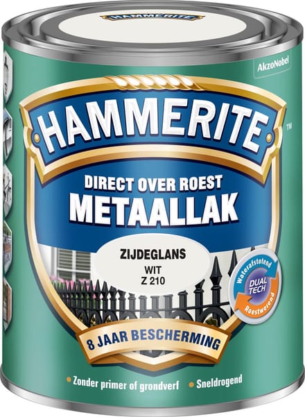 Hammerite - Metaallak Zijdeglans - Wit - 750 Ml