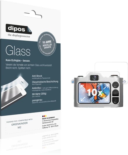 dipos – 2x Matte Pantserfolie geschikt voor GREENKINDER M2 | 9H Screenprotector