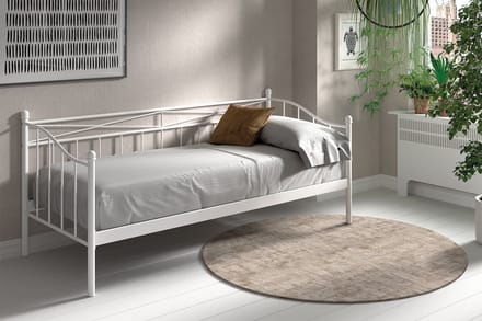 Bedzetel 'Sablo' Wit 90x200 Met Lattenbodem