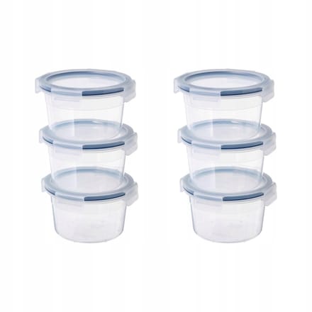 2x Ronde Bewaarbakjes met Deksel - 750 ml - Kunststof