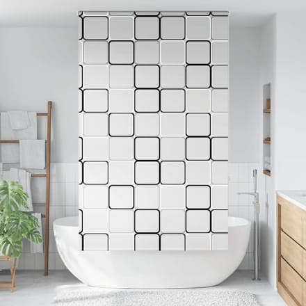 vidaXL - Doucherolgordijn - 120x240 - cm - stofbreedte - 116 - cm