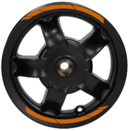 Piaggio Zip Stickerset - Velg Stickers - Orange