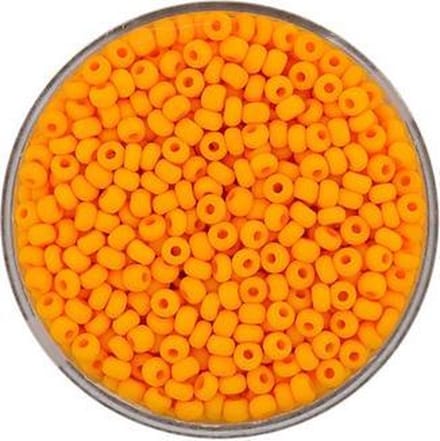9380-4 Rocailles oranje mat 2.6mm