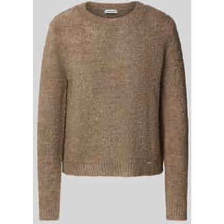 Gebreide pullover met ribboorden