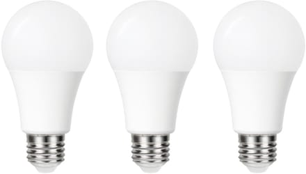 3-Pack Schemersensor - Standaard bol - E27 - 4.8W - Extra Warm Wit - 2700K