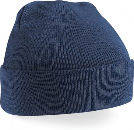 Gebreide muts polyester navy
