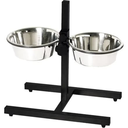 Verstelbare komhouder inclusief kommen Nobby Pet Diner Bar 2,50 ltr