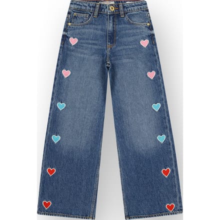 Meisjes Extra wide leg Jeans Cassie Hearts