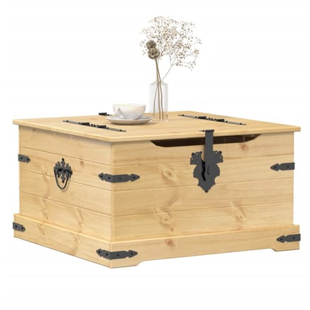 vidaXL - Opbergbox - Corona - 78x78x45 - cm - massief - grenenhout