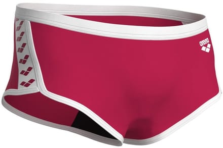 ARENA | M Icons Swim Low Waist Short Solid red-white (Maat - 85)