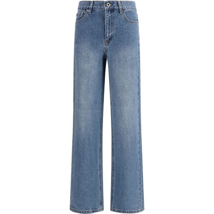 Self-Portrait Blauwe Katoenen Rechte Jeans