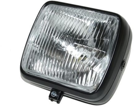 Koplamp vierkant - Zwart - Voor Zundapp