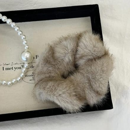 Herfst Winter Pluche Grote Scrunchies Elastiekje Mode Pluizig Haar Elastiek Touw Hoofddeksel Haaraccessoires gray