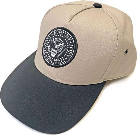 Ramones - Presidential Seal Snapback Pet - Creme/Zwart