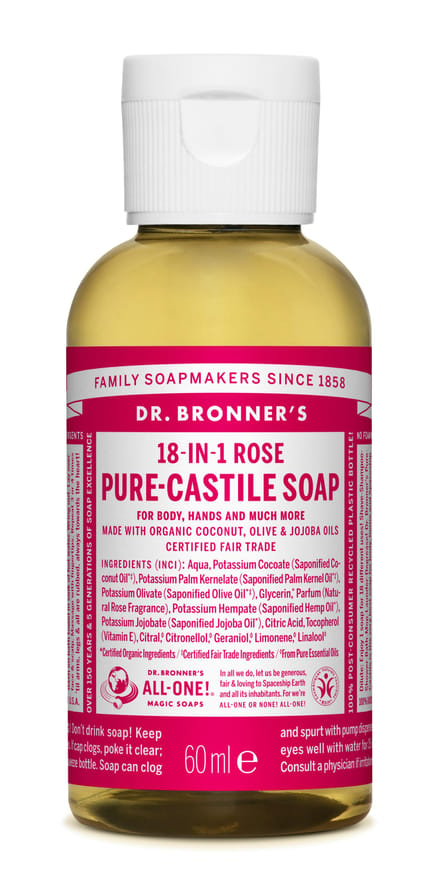 Dr. Bronner&rsquo;s Magic Soap Rose 60 ml