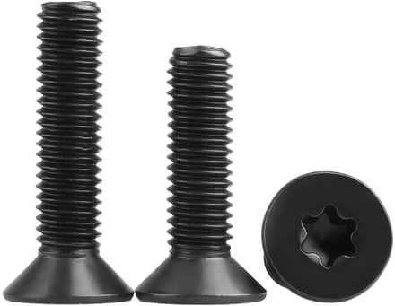 Countersunk Head Schroeven M4 x 10mm, Volledige Draad, Carbon Staal, Set van 50 voor Meubelmontage en Constructie