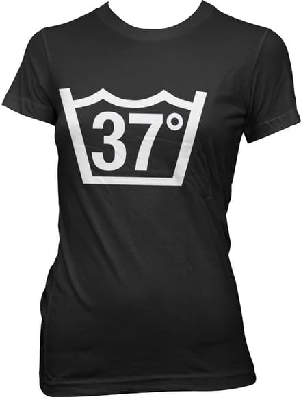 Hybris 37 Celcius Girly Tee dames-T-shirt zwart